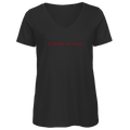 Damen Premium Bio V-Neck T-Shirt In Books we Trust
