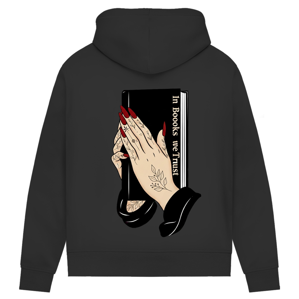 Damen Premium Bio Hoodie In Books we Trust