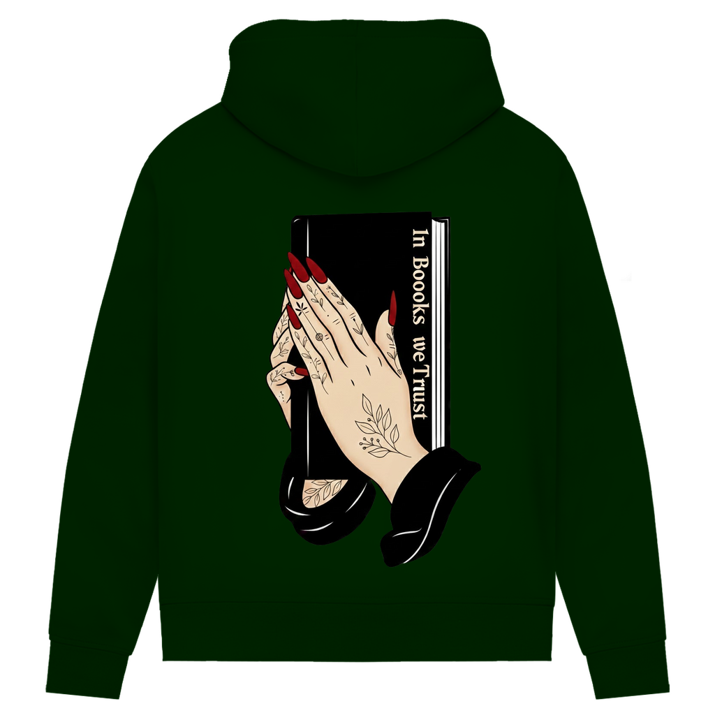 Damen Premium Bio Hoodie In Books we Trust