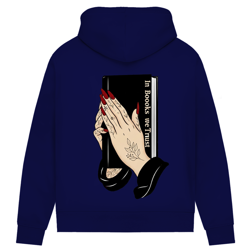 Damen Premium Bio Hoodie In Books we Trust