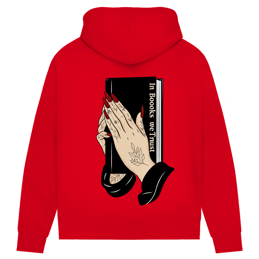 Damen Premium Bio Hoodie In Books we Trust