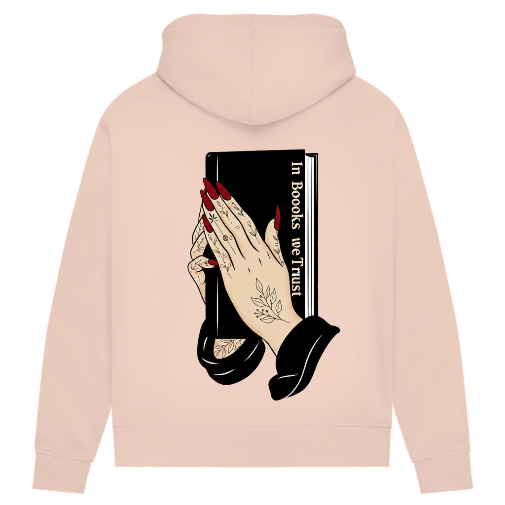 Damen Premium Bio Hoodie In Books we Trust