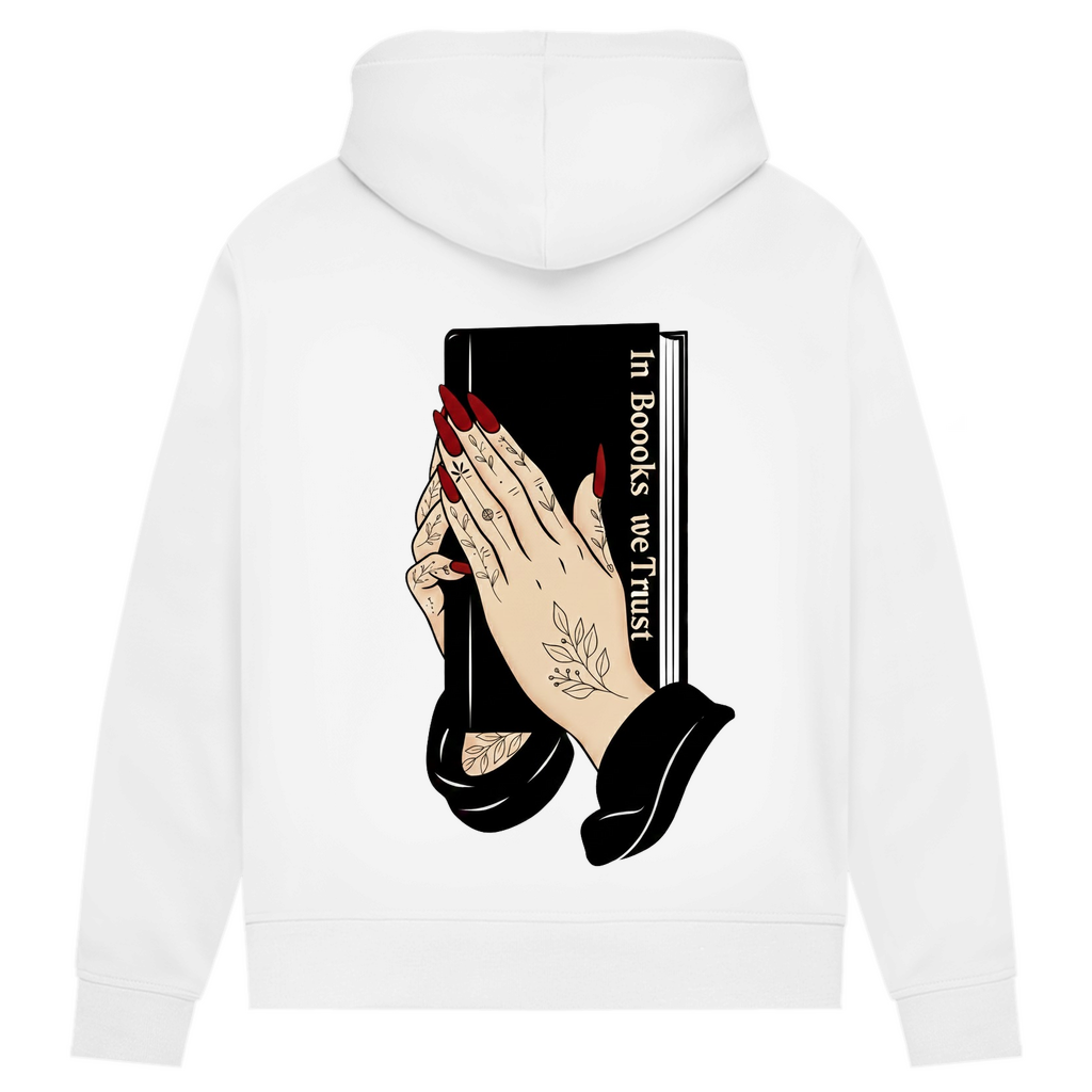 Damen Premium Bio Hoodie In Books we Trust