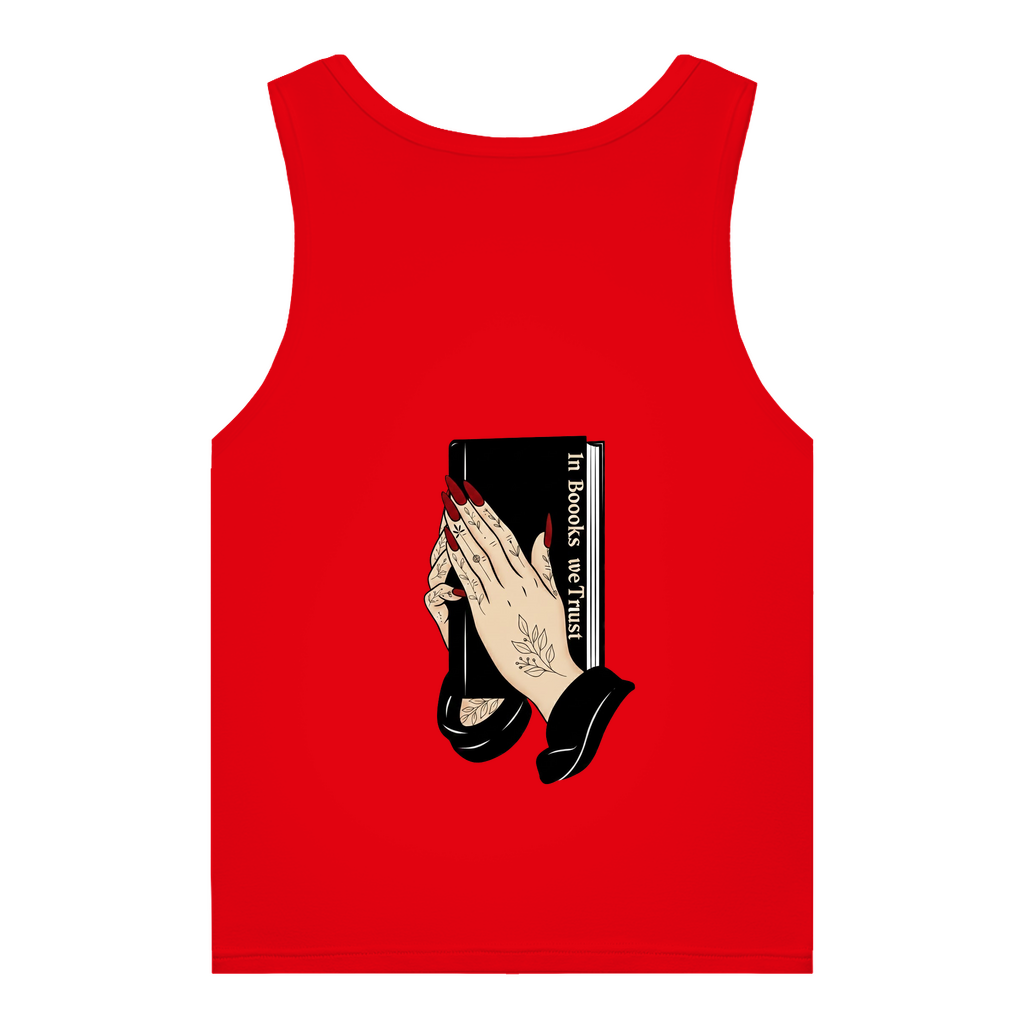 Damen Premium Organic Tank Top In Books we Trust