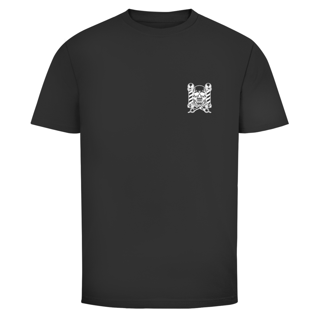 Herren T-Shirt Barber Front White