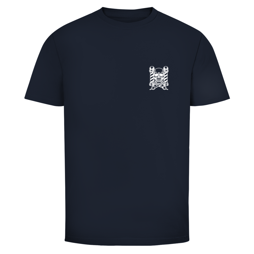Herren T-Shirt Barber Front White