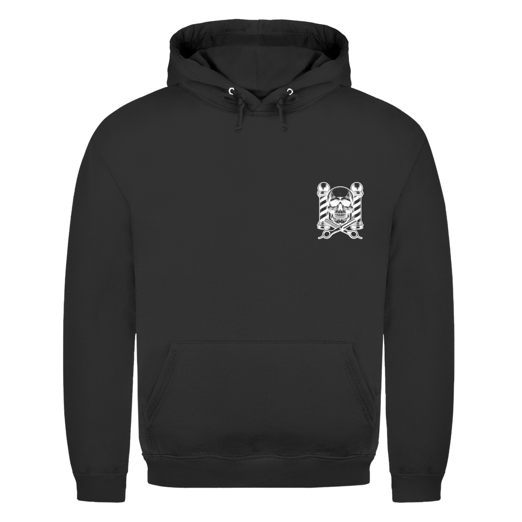 Herren Hoodie Barber Front White