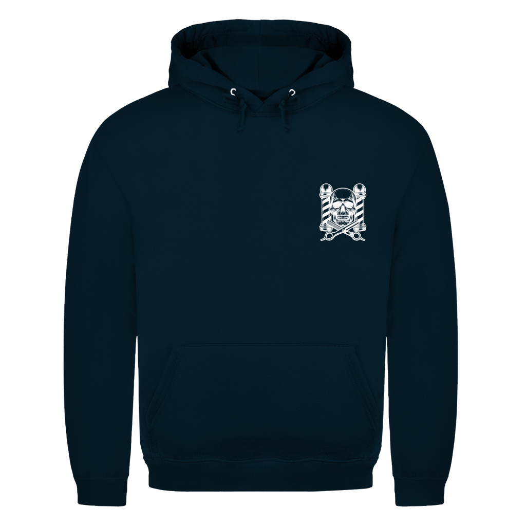 Herren Hoodie Barber Front White