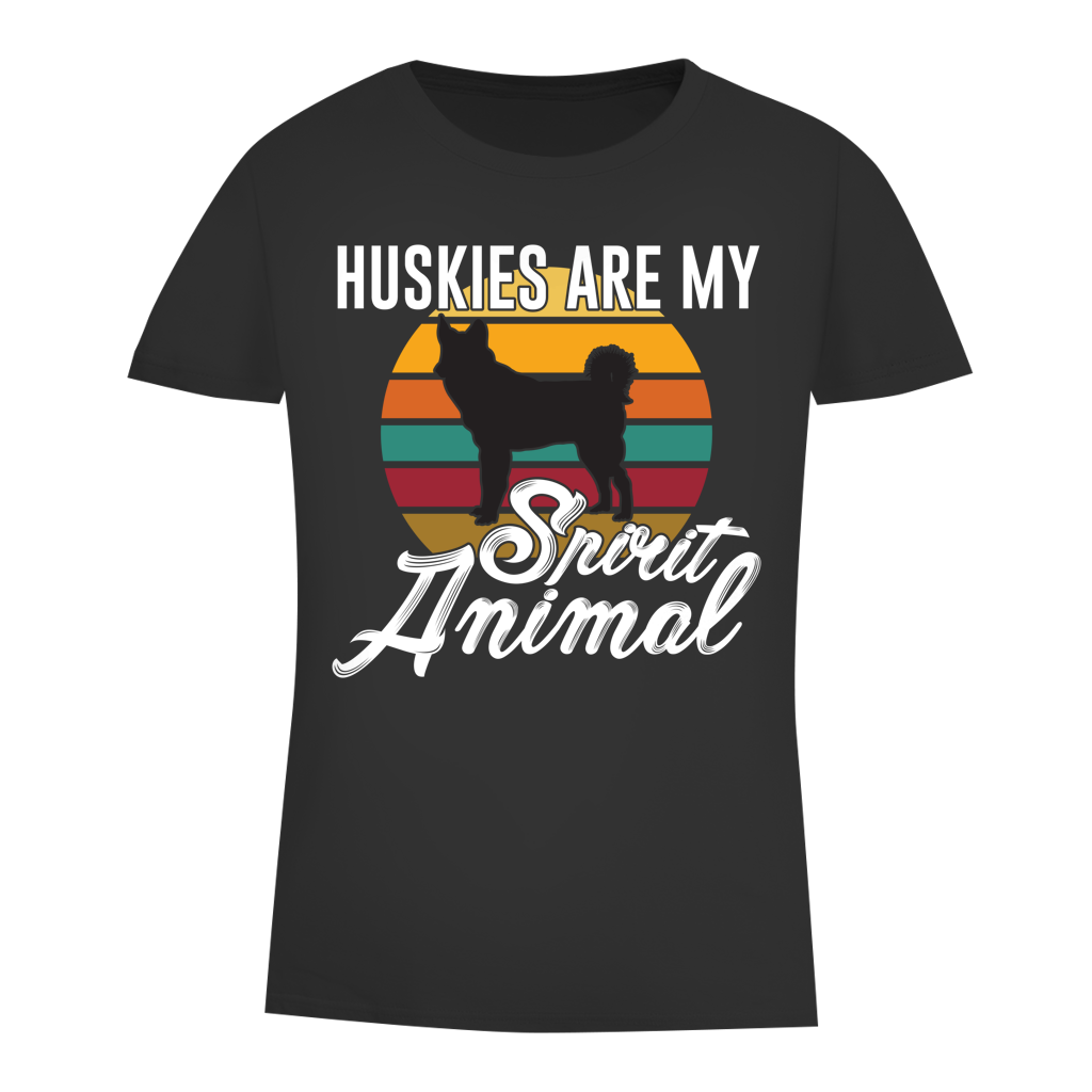 Damen Premium Bio T-Shirt Huskies