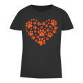 Damen Premium Bio T-Shirt Dog Heart