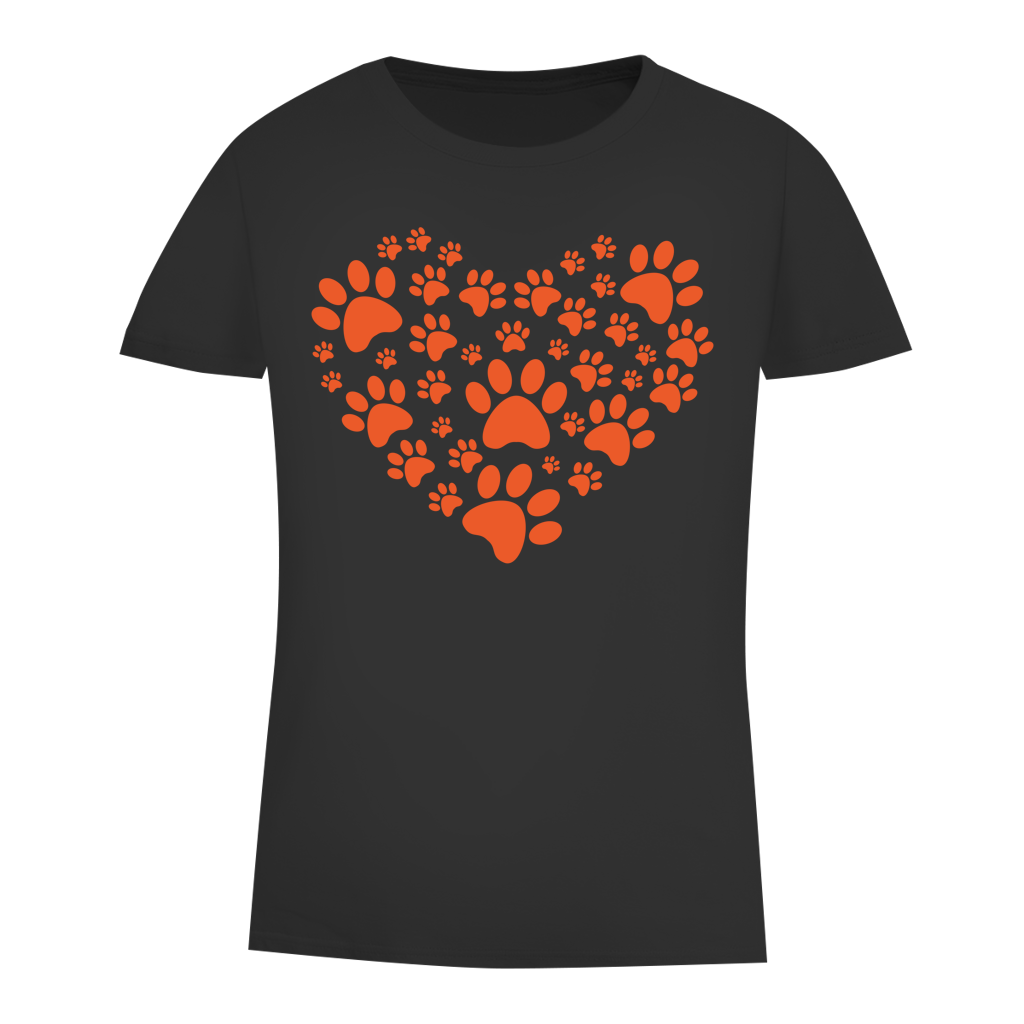 Damen Premium Bio T-Shirt Dog Heart