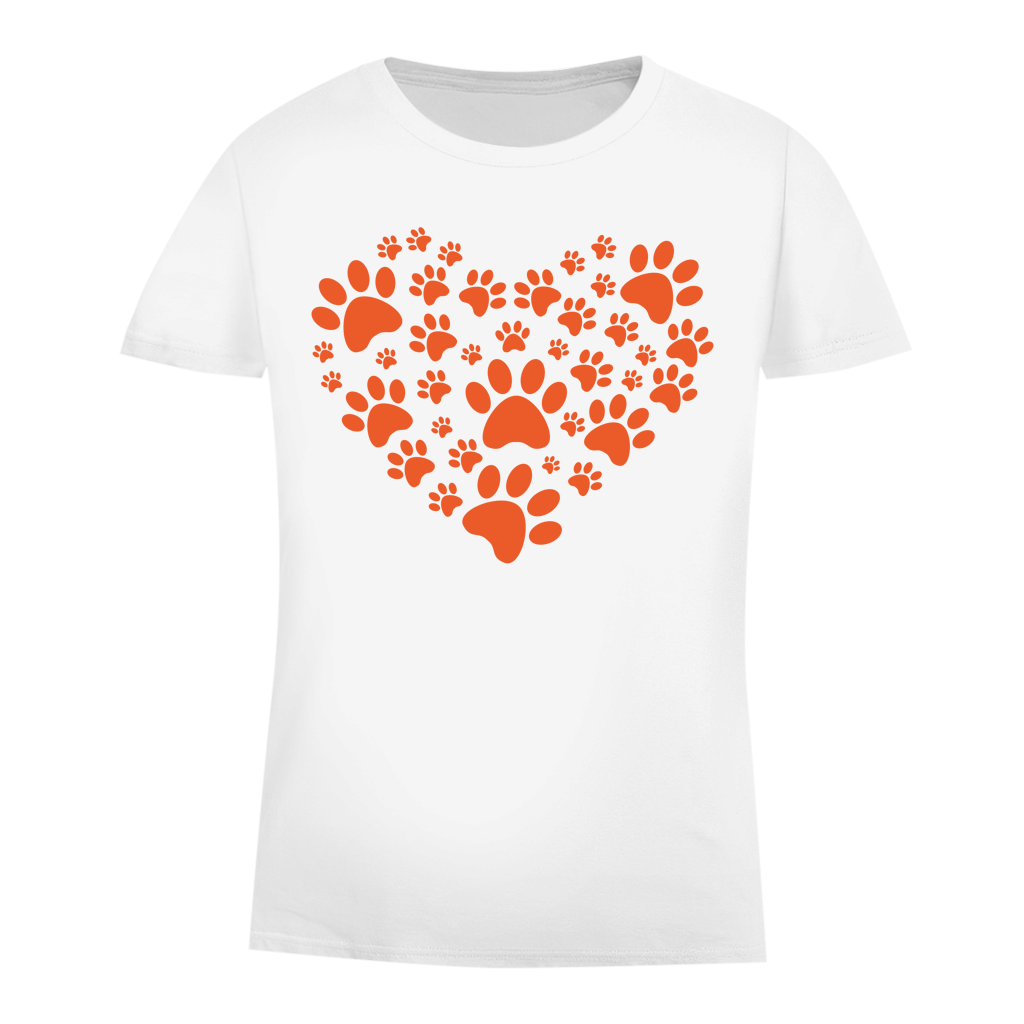 Damen Premium Bio T-Shirt Dog Heart