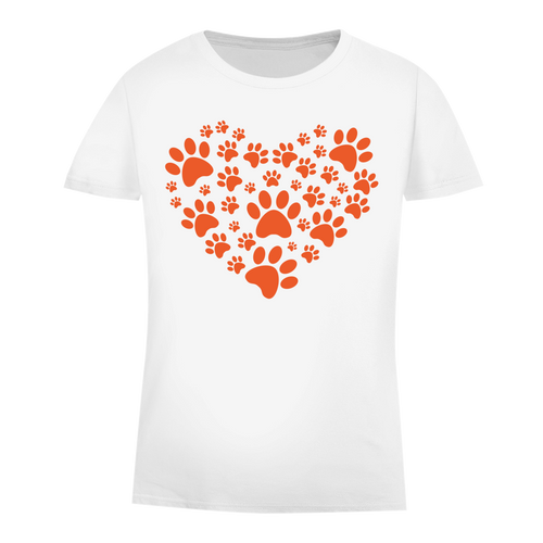 Damen Premium Bio T-Shirt Dog Heart