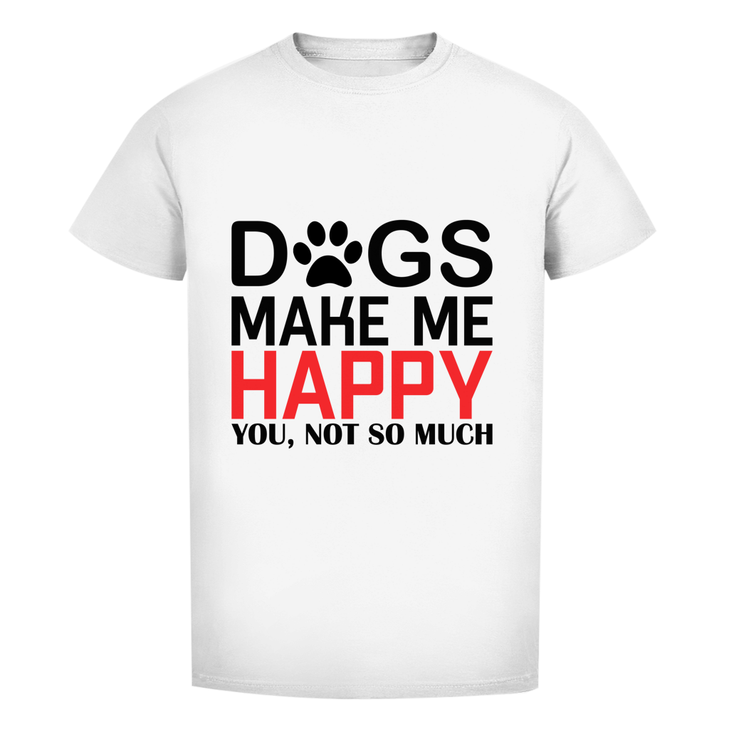 Herren Premium Bio T-Shirt Happy Dog