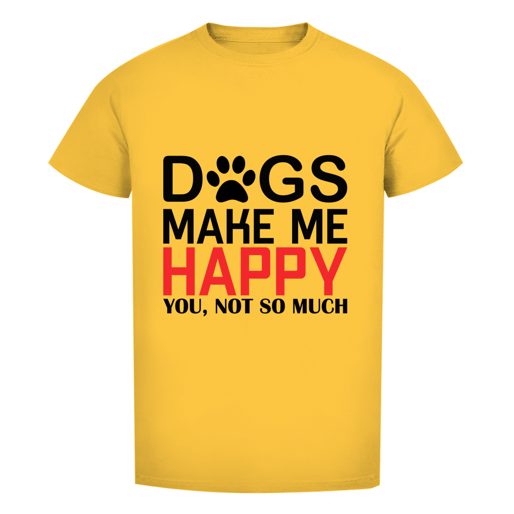 Herren Premium Bio T-Shirt Happy Dog