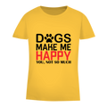 Damen Premium Bio T-Shirt Happy Dog