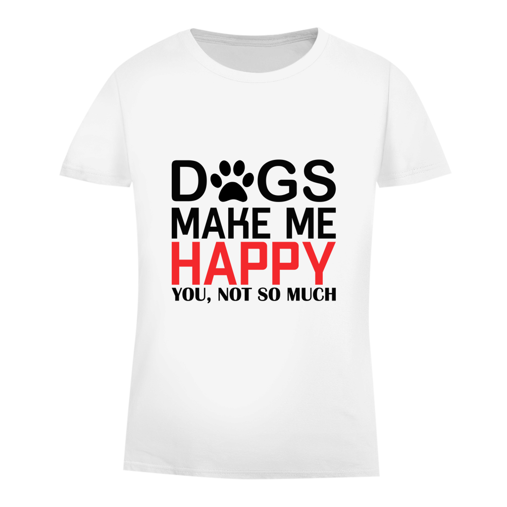 Damen Premium Bio T-Shirt Happy Dog