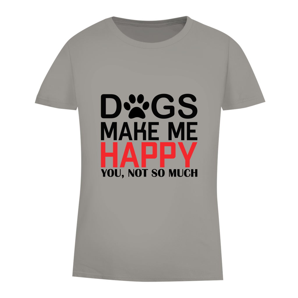 Damen Premium Bio T-Shirt Happy Dog