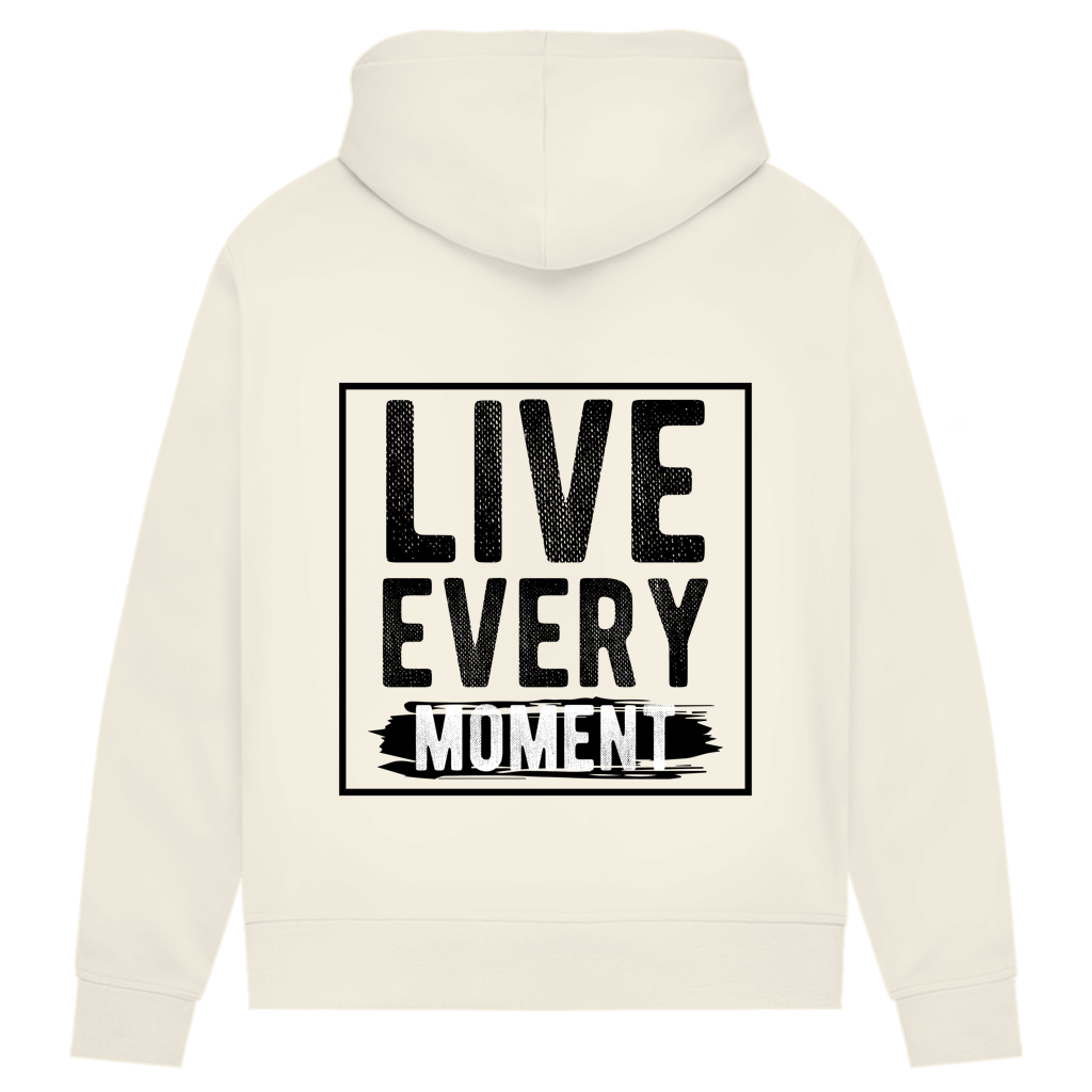Damen Premium Bio Hoodie Live Every Moment