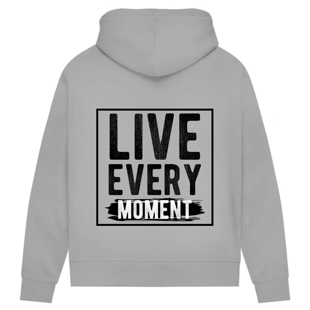 Damen Premium Bio Hoodie Live Every Moment