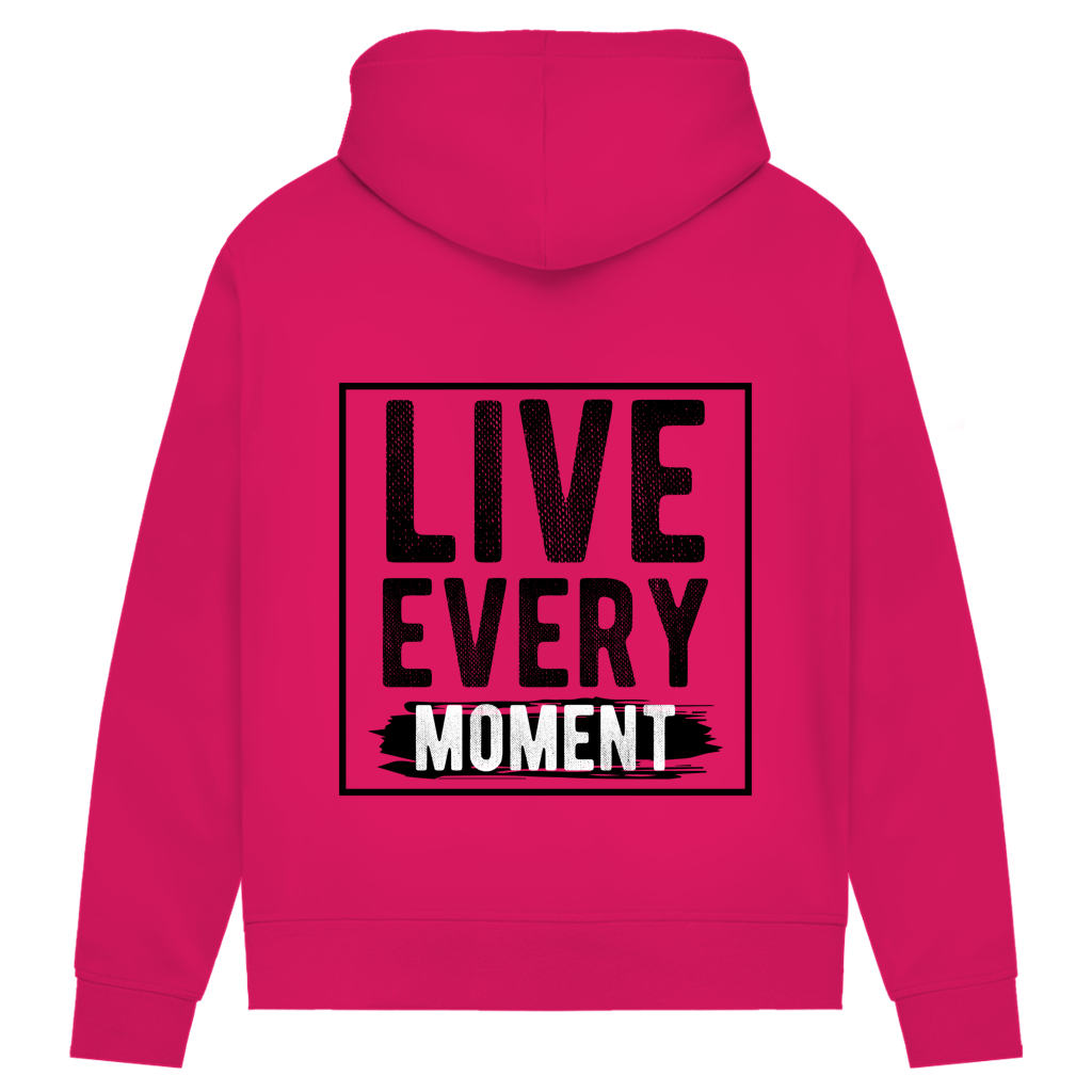 Damen Premium Bio Hoodie Live Every Moment