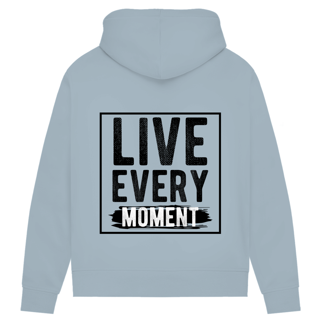 Damen Premium Bio Hoodie Live Every Moment