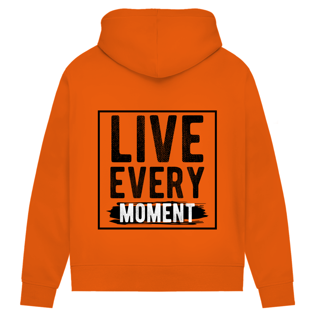 Damen Premium Bio Hoodie Live Every Moment