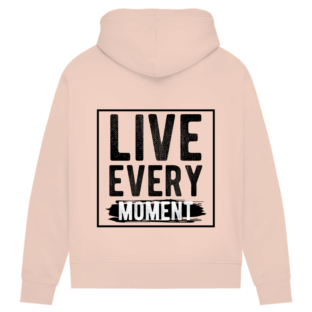 Damen Premium Bio Hoodie Live Every Moment