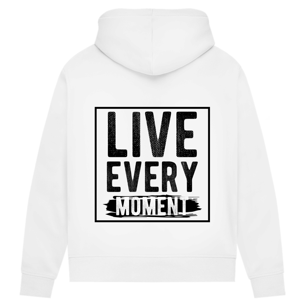 Damen Premium Bio Hoodie Live Every Moment