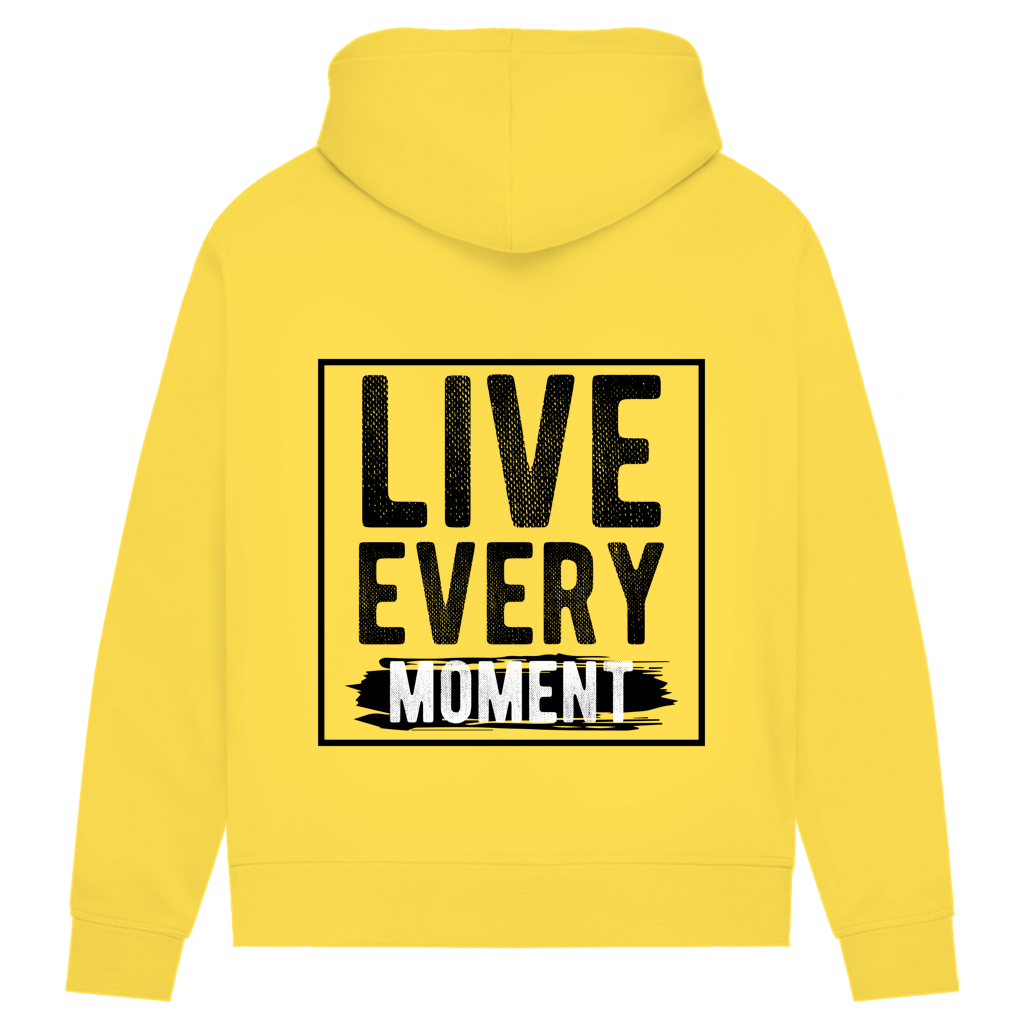 Damen Premium Bio Hoodie Live Every Moment
