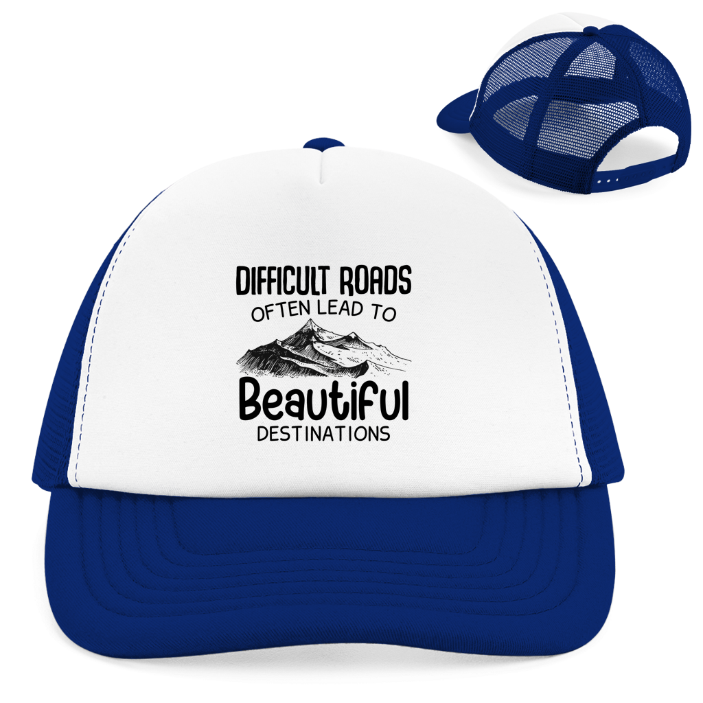 Retro Trucker Cap Difficult Roads