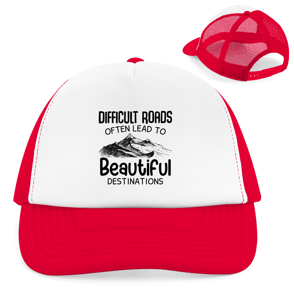 Retro Trucker Cap Difficult Roads