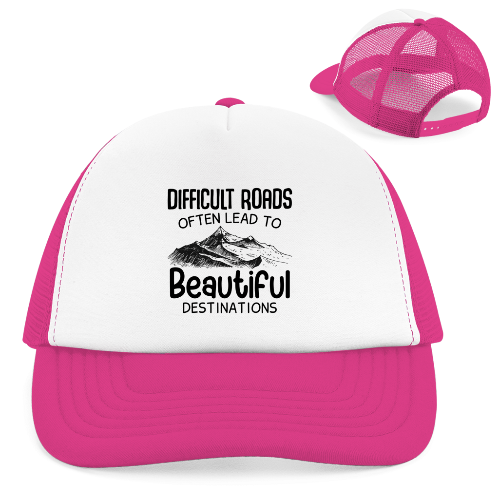 Retro Trucker Cap Difficult Roads