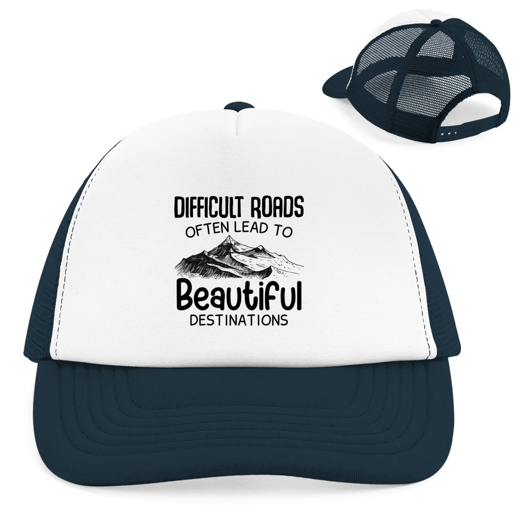 Retro Trucker Cap Difficult Roads