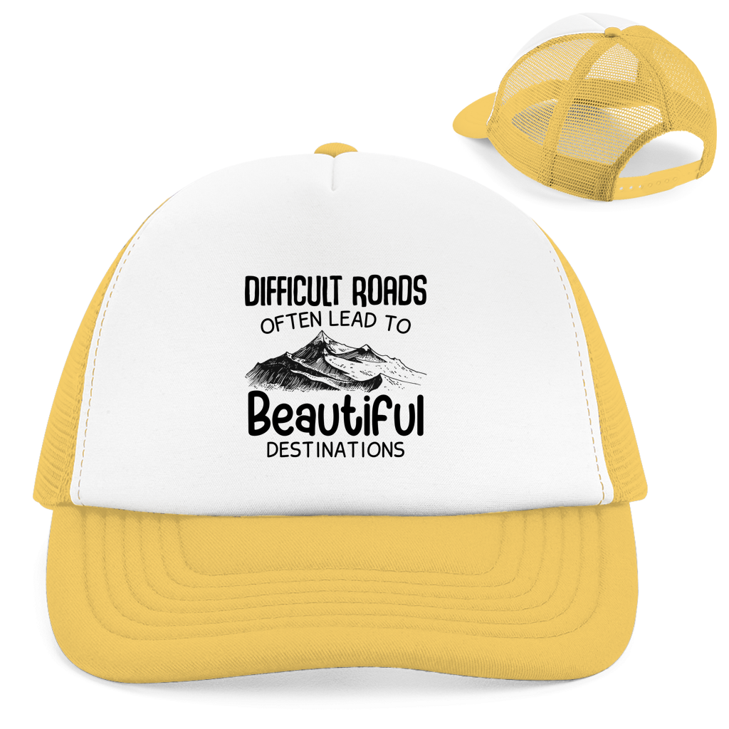 Retro Trucker Cap Difficult Roads