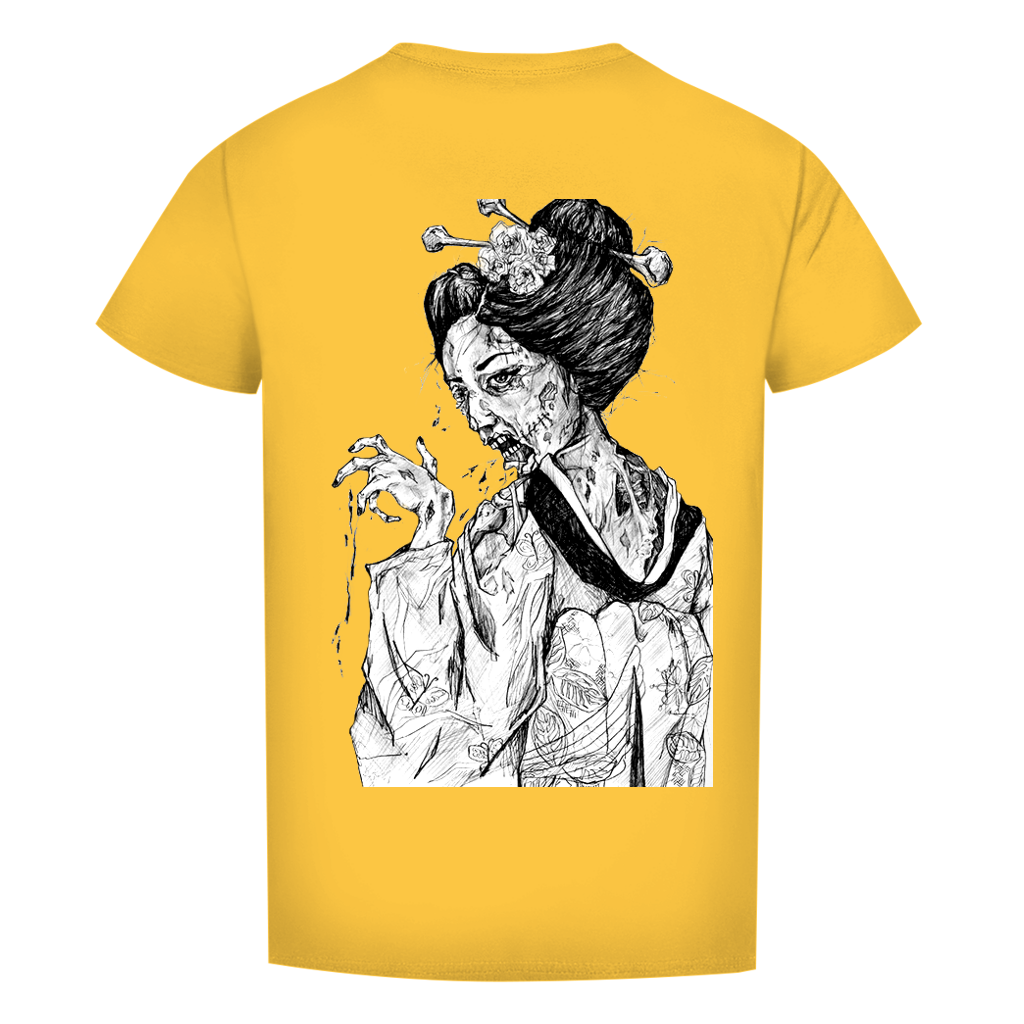 Herren Premium Bio T-Shirt Zombie Geisha