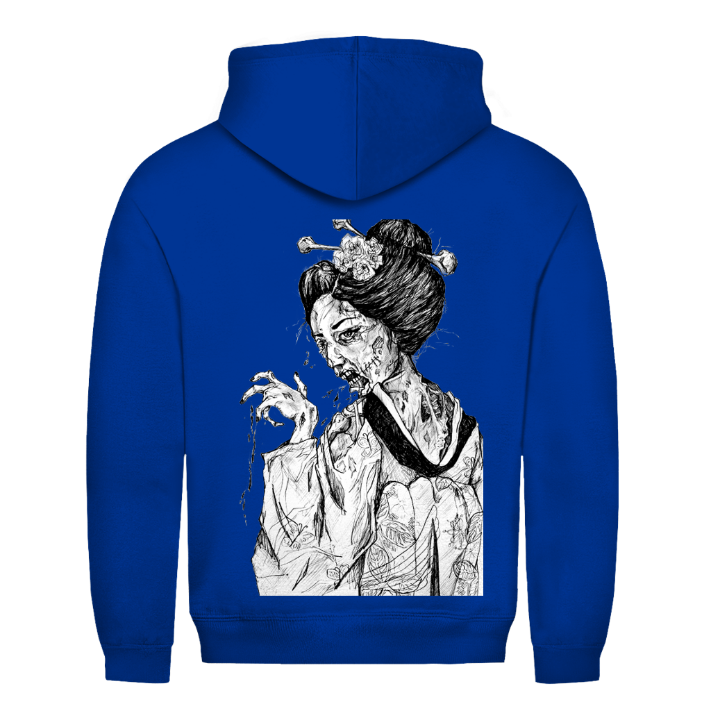 Herren Hoodie Zombie Geisha