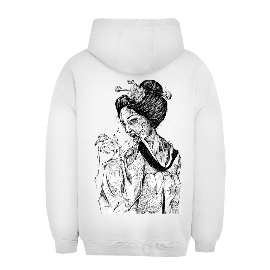 Unisex Oversize Hoodie Zombie Geisha