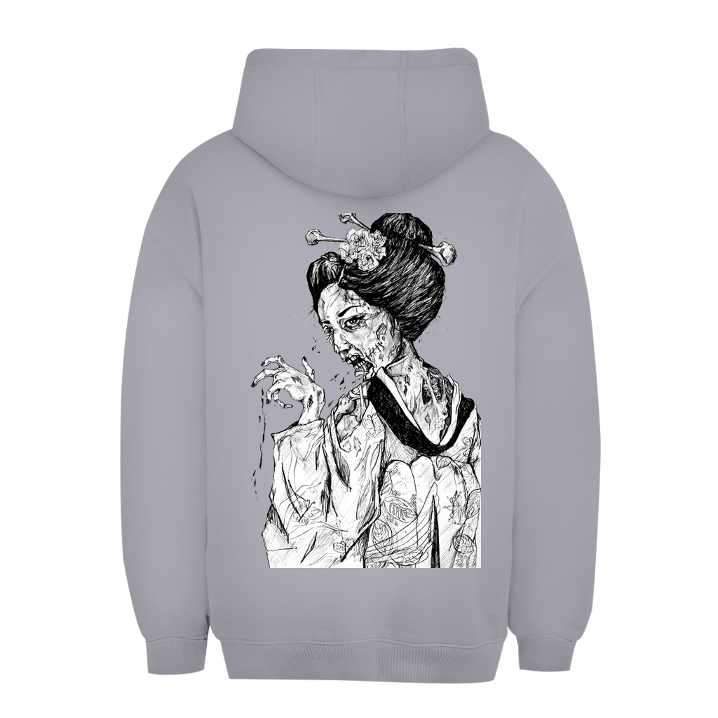 Unisex Oversize Hoodie Zombie Geisha