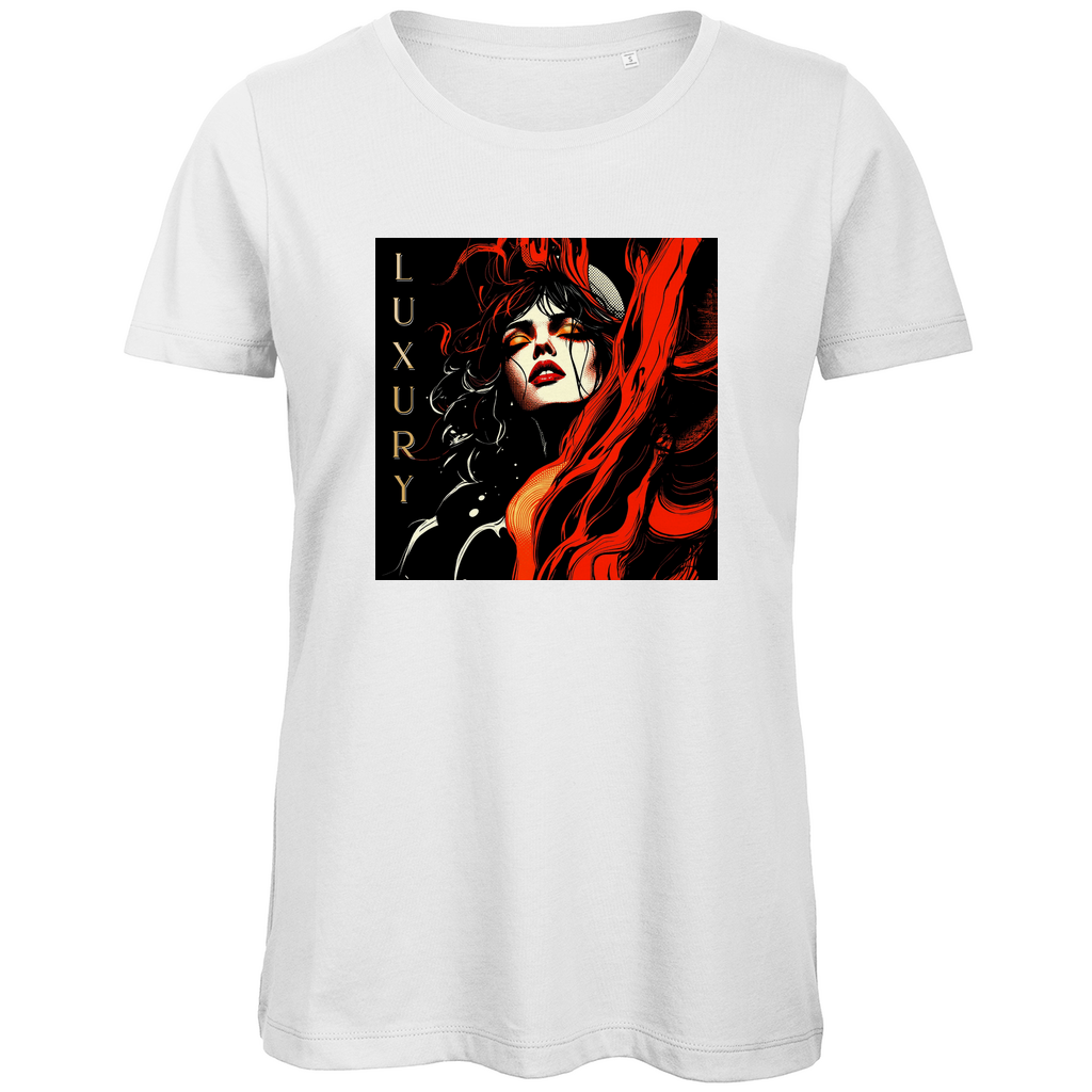 Damen Premium Bio T-Shirt Red Luxury