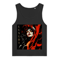 Damen Premium Organic Tank Top Red Luxury