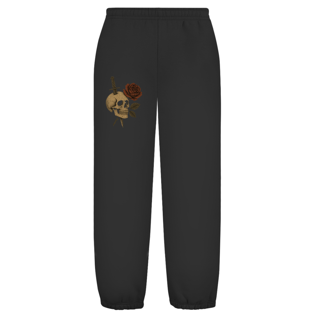 Oversize Fluffy Sweatpants Skull